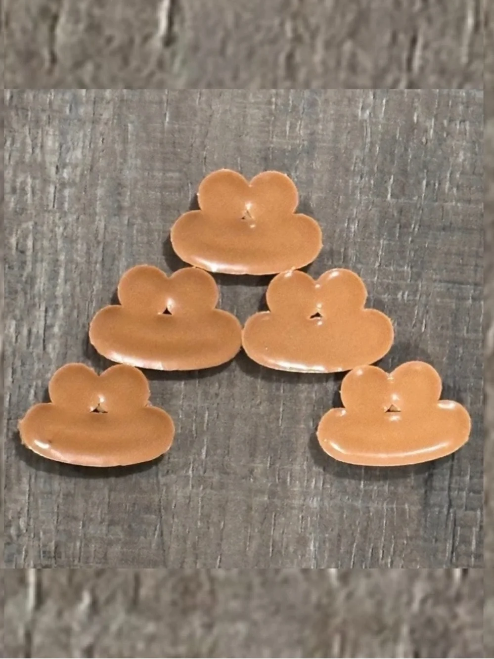 💞 New Set of 5 Silicone Funny Emoji Face Arts & Crafts Charms